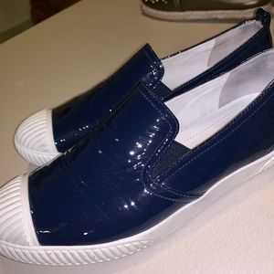 Prada Blue Slip-On Sneakers